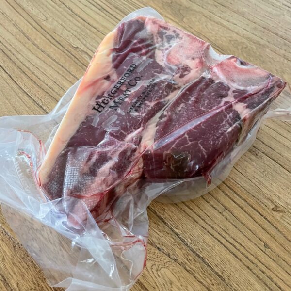 30 day dry aged 1kg florentine steak (giant t-bone) -Manning Valley Grass Fed home delivery sydney
